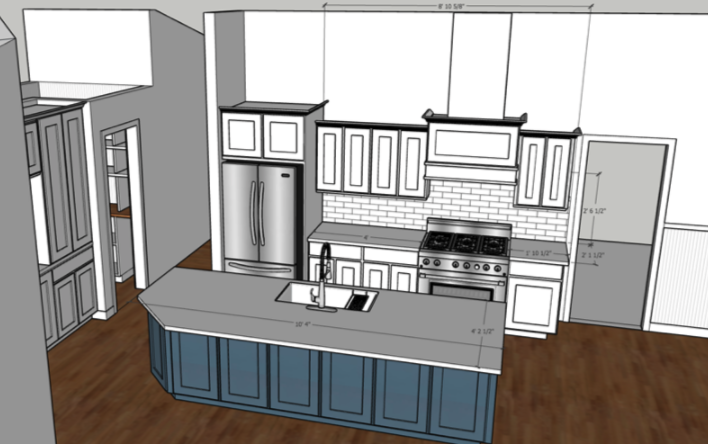 Eugene Kitchen Remodel Design for Gray