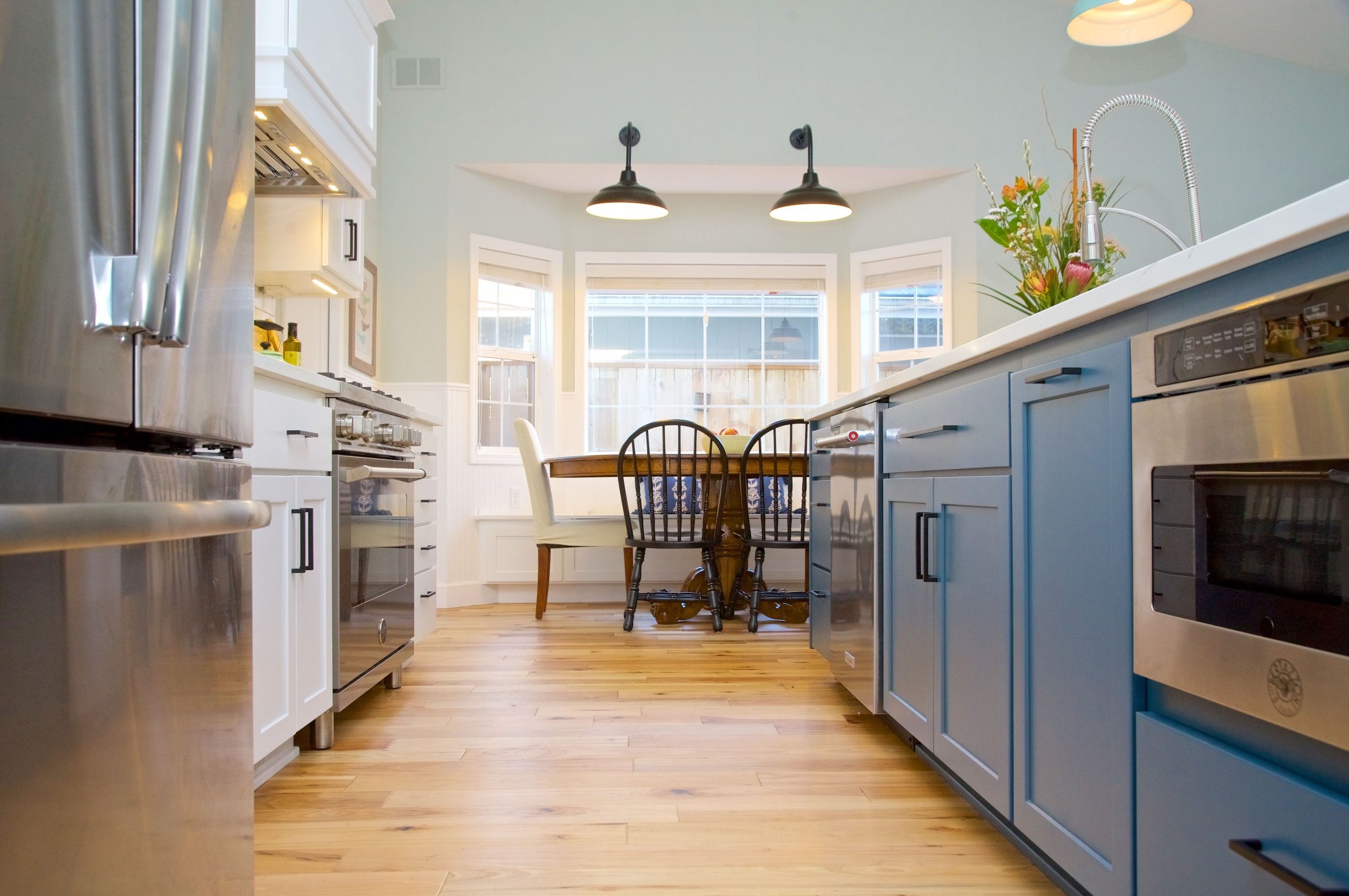 Hand Scraped Hickory Hardwood Floors