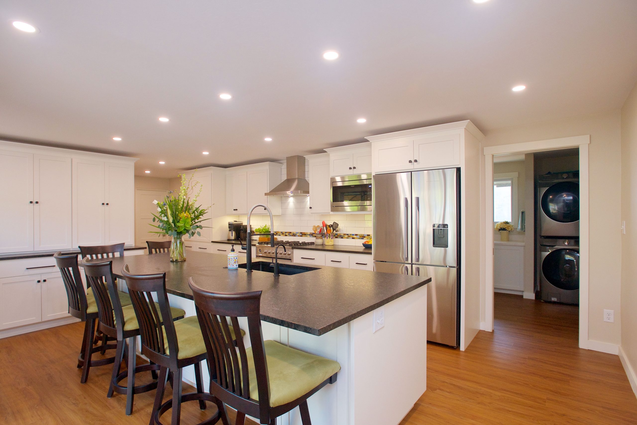 Luxury Kitchen Remodel in Eugene Oregon Monochrome