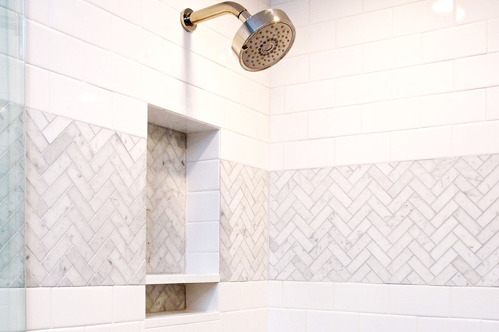 Bathroom Remodel with a Kohler Vibrant Polished Nickel Shower Set