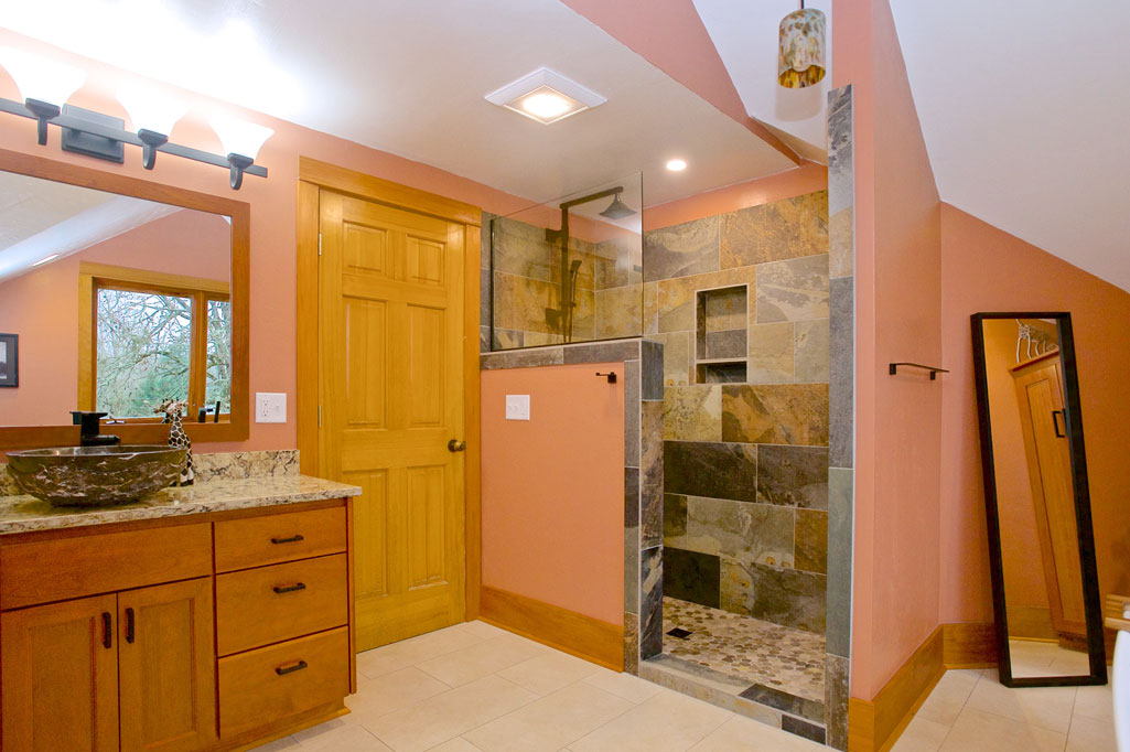 Lane County Bathroom Remodel Multi Color Matte Porcelain Tiles