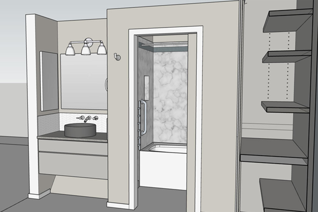 Eugene Bathroom Remodel Design Sketch Eugene Bathroom Remodel Design Sketch