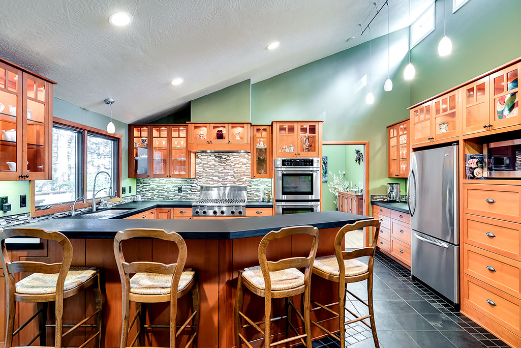 Nature inspired kitchen remodel in eugene