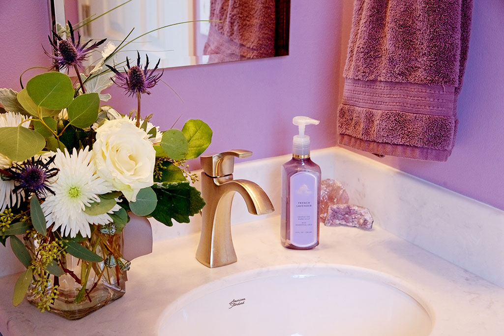 Veneta Bathroom Remodel with Marble Sink