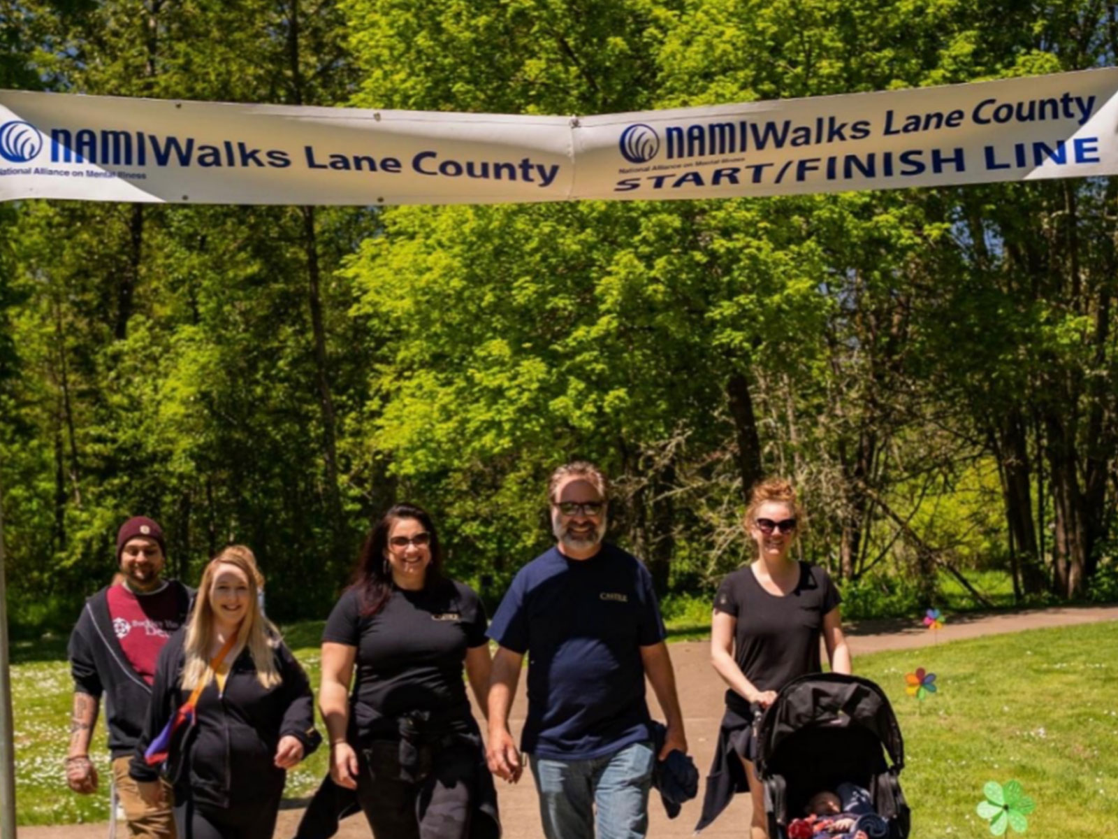 Castile Crossing Finish Line at NAMI walk 2022