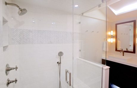 Bathroom Remodel Elegant Timeless walk-in shower