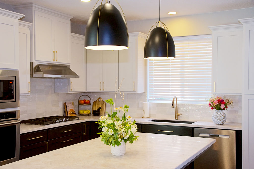 Eugene Kitchen Remodel Ideas for Normal Brass Accent Pendant Lights