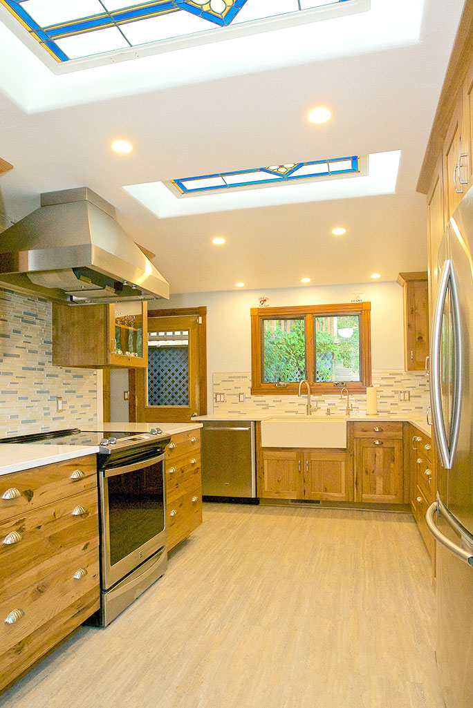 Full View of Custom Kitchen Remodel in South Eugene