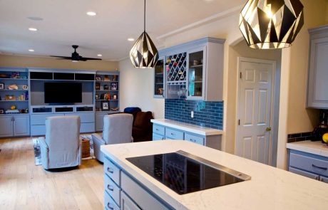 New Kitchen with Abstract Single Pendant Light