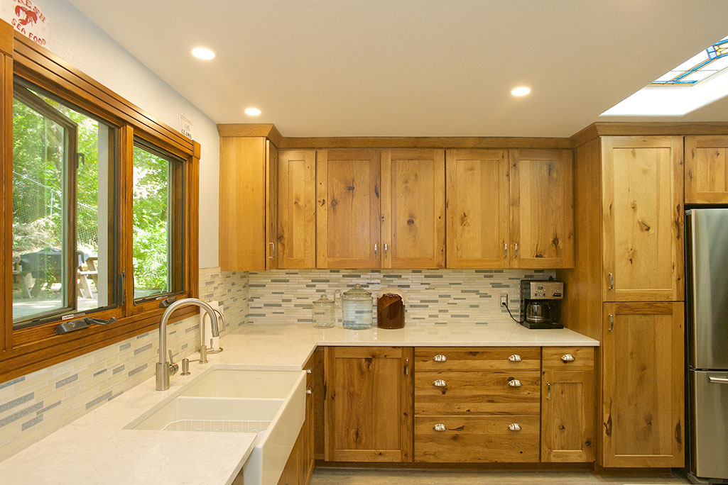 Tiled Backsplash Featured in Kitchen Remodel