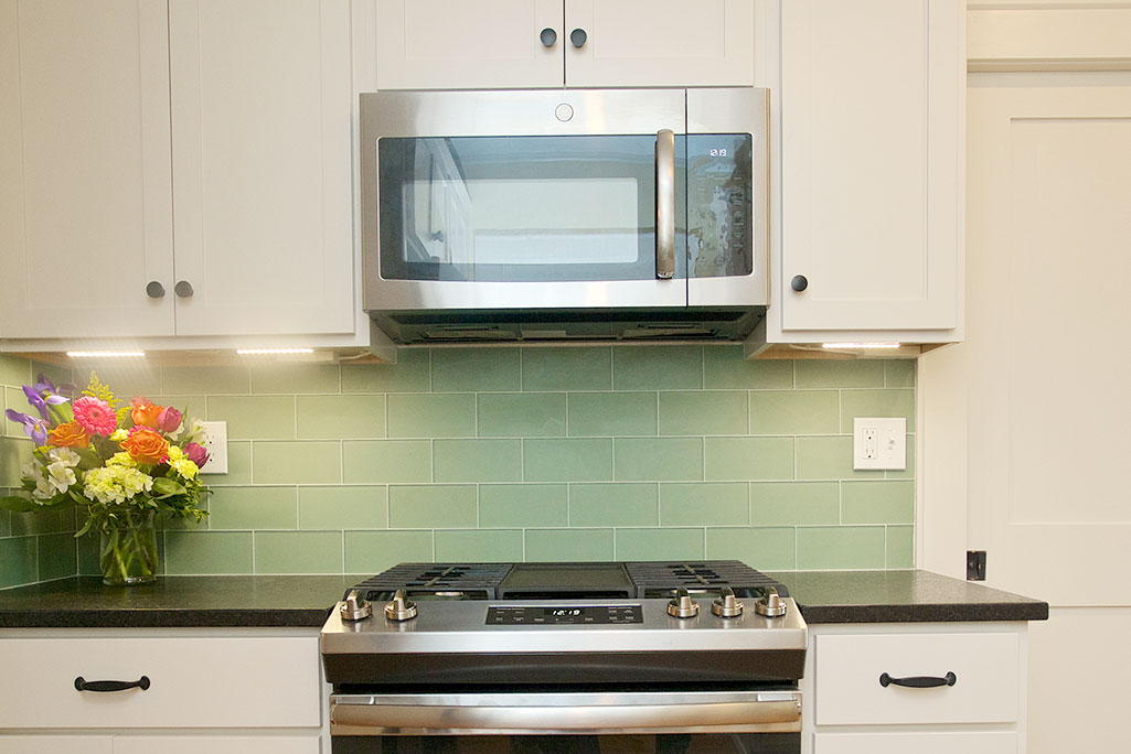 White Cabinets with Stainless Steel Appliances