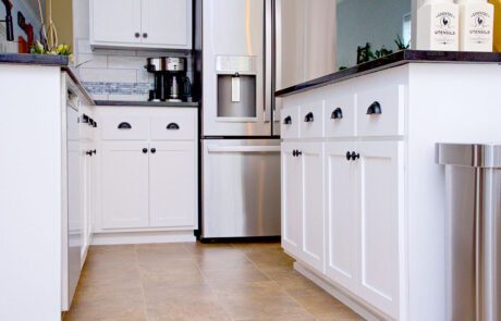 Eugene Kitchen Designer and Remodelers shows Monochromatic Remodel