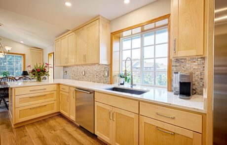 Kitchen Remodel in Eugene with Luxury Vinyl Plank Flooring